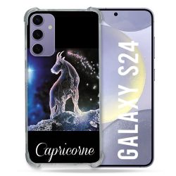 Coque Renforcée En Verre Trempé Pour Samsung Galaxy S24 Signe Zodiaque 2 Capricorne
