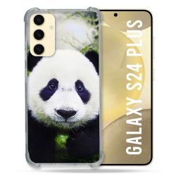 Coque Renforcée En Verre Trempé Pour Samsung Galaxy S24 Plus Animal Panda Color