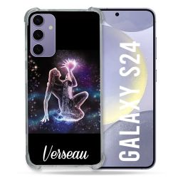 Coque Renforcée En Verre Trempé Pour Samsung Galaxy S24 Signe Zodiaque 2 Verseau