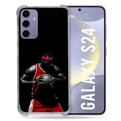 Coque Renforcée En Verre Trempé Pour Samsung Galaxy S24 Sport Basketeur