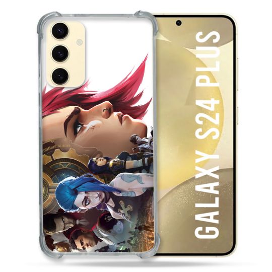 Coque Renforcée En Verre Trempé Pour Samsung Galaxy S24 Plus Arcane Jynx Sœur
