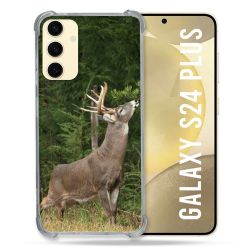Coque Renforcée En Verre Trempé Pour Samsung Galaxy S24 Plus Chasse Cerf