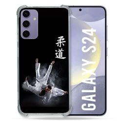 Coque Renforcée En Verre Trempé Pour Samsung Galaxy S24 Sport Judo Noir