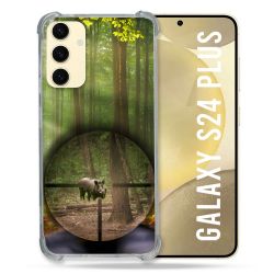 Coque Renforcée En Verre Trempé Pour Samsung Galaxy S24 Plus Chasse Sanglier Viseur