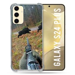 Coque Renforcée En Verre Trempé Pour Samsung Galaxy S24 Plus Chasse Vision Tir