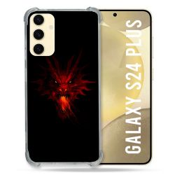 Coque Renforcée En Verre Trempé Pour Samsung Galaxy S24 Plus Fantastique Dragon Feu