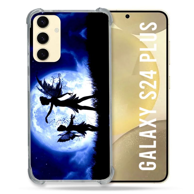 Coque Renforcée En Verre Trempé Pour Samsung Galaxy S24 Plus Fantastique Fee Lune