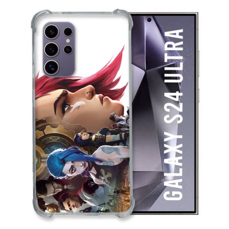 Coque Renforcée En Verre Trempé Pour Samsung Galaxy S24 Ultra Arcane Jynx Sœur