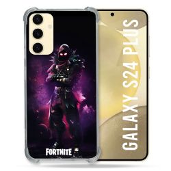 Coque Renforcée En Verre Trempé Pour Samsung Galaxy S24 Plus Fortnite Raven