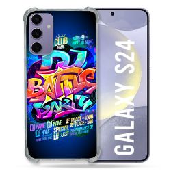 Coque Renforcée En Verre Trempé Pour Samsung Galaxy S24 Street Art Rap