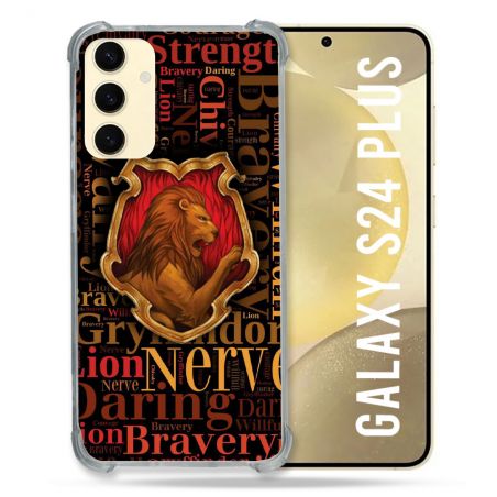 Coque Renforcée En Verre Trempé Pour Samsung Galaxy S24 Plus Harry Potter Griffondor