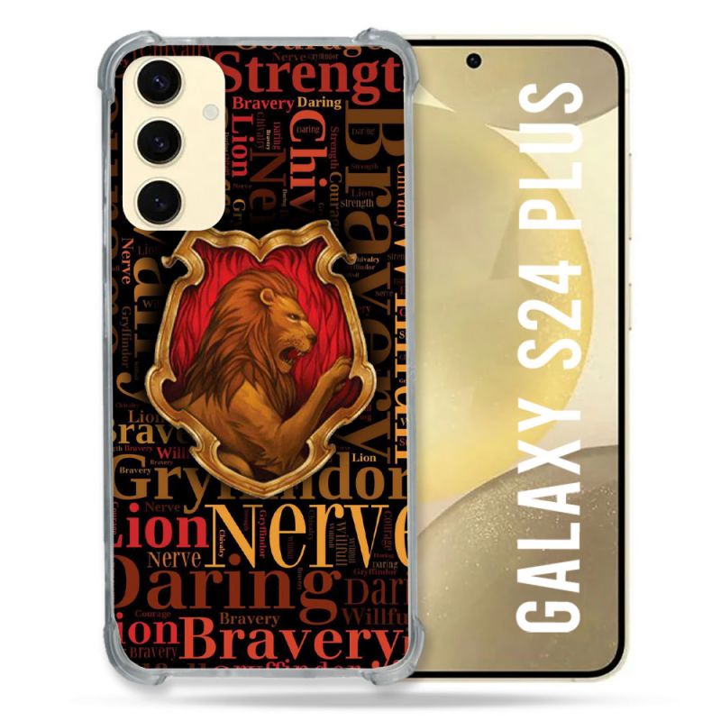 Coque Renforcée En Verre Trempé Pour Samsung Galaxy S24 Plus Harry Potter Griffondor