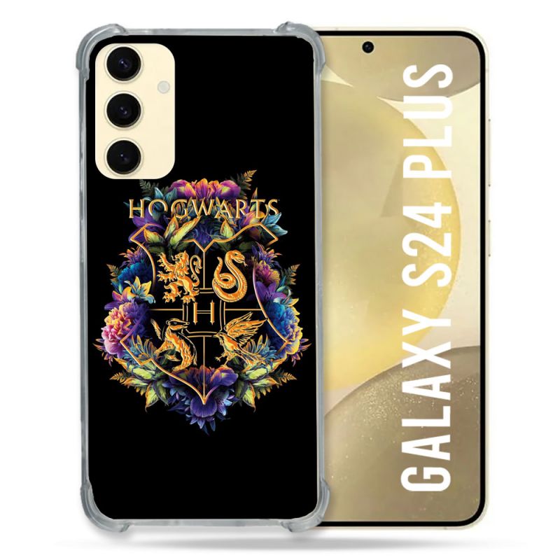 Coque Renforcée En Verre Trempé Pour Samsung Galaxy S24 Plus Harry Potter Hogwarts