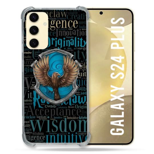 Coque Renforcée En Verre Trempé Pour Samsung Galaxy S24 Plus Harry Potter Serdaigle