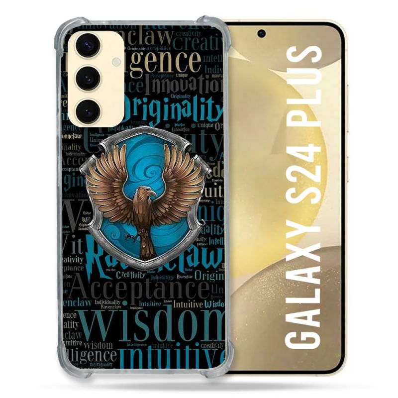 Coque Renforcée En Verre Trempé Pour Samsung Galaxy S24 Plus Harry Potter Serdaigle