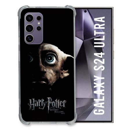 Coque Renforcée En Verre Trempé Pour Samsung Galaxy S24 Ultra Harry Potter Hollows Dobby
