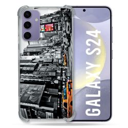 Coque Renforcée En Verre Trempé Pour Samsung Galaxy S24 Voyage Amerique USA New York Taxi