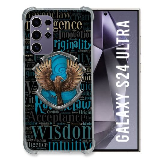 Coque Renforcée En Verre Trempé Pour Samsung Galaxy S24 Ultra Harry Potter Serdaigle