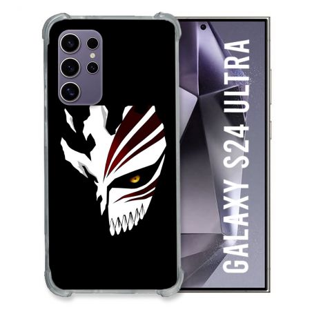 Coque Renforcée En Verre Trempé Pour Samsung Galaxy S24 Ultra Manga Bleach Masque