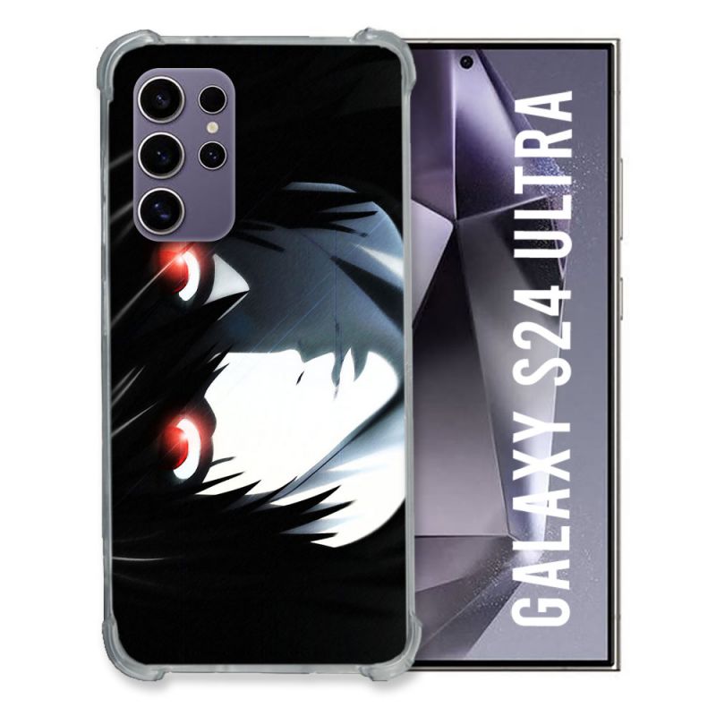 Coque Renforcée En Verre Trempé Pour Samsung Galaxy S24 Ultra Manga Death Note L