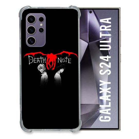 Coque Renforcée En Verre Trempé Pour Samsung Galaxy S24 Ultra Manga Death Note Noir
