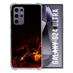 Coque Renforcée En Verre Trempé Pour Samsung Galaxy S24 Ultra Manga Demon Slayer Electric