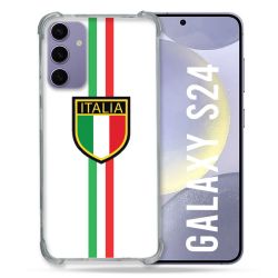Coque Renforcée En Verre Trempé Pour Samsung Galaxy S24 Voyage Italie 3 Blanc
