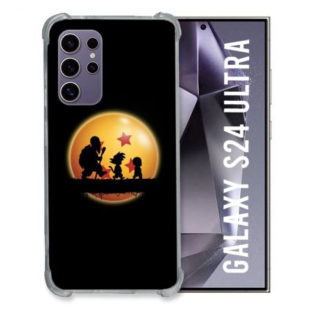 Coque Renforcée En Verre Trempé Pour Samsung Galaxy S24 Ultra Manga Dragon Ball Vintage