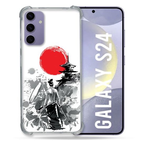 Coque Renforcée En Verre Trempé Pour Samsung Galaxy S24 Voyage Japon Femme