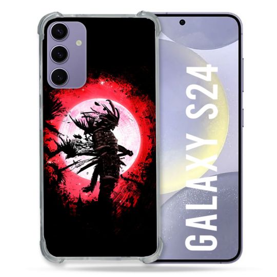 Coque Renforcée En Verre Trempé Pour Samsung Galaxy S24 Voyage Japon Samourai