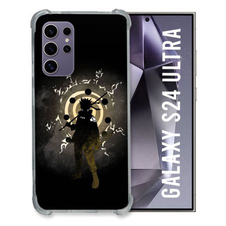 Coque Renforcée En Verre Trempé Pour Samsung Galaxy S24 Ultra Manga Naruto Sage