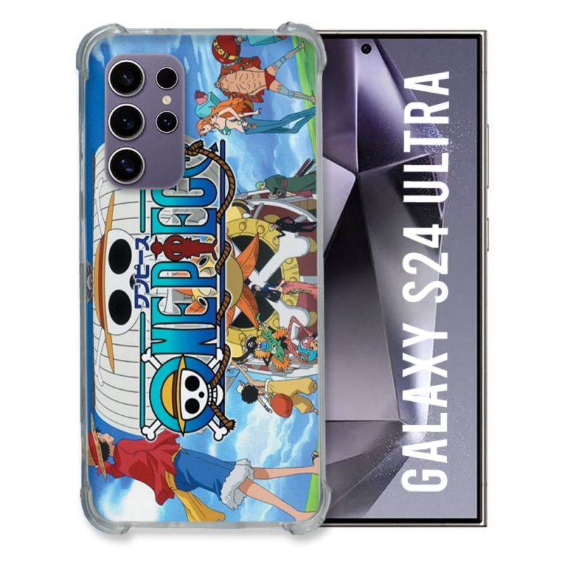 Coque Renforcée En Verre Trempé Pour Samsung Galaxy S24 Ultra Manga One Piece Sunny