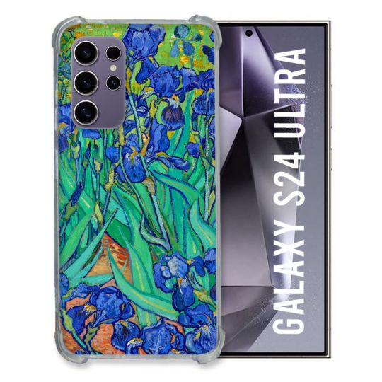 Coque Renforcée En Verre Trempé Pour Samsung Galaxy S24 Ultra Peinture Iris