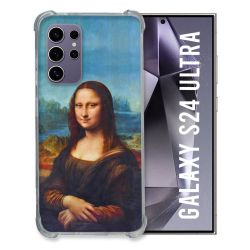 Coque Renforcée En Verre Trempé Pour Samsung Galaxy S24 Ultra Peinture Joconde