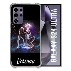 Coque Renforcée En Verre Trempé Pour Samsung Galaxy S24 Ultra Signe Zodiaque 2 Verseau