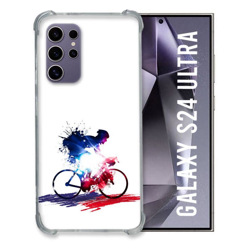 Coque Renforcée En Verre Trempé Pour Samsung Galaxy S24 Ultra Sport Cyclisme France