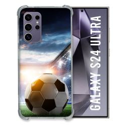 Coque Renforcée En Verre Trempé Pour Samsung Galaxy S24 Ultra Sport Football Stade