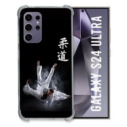 Coque Renforcée En Verre Trempé Pour Samsung Galaxy S24 Ultra Sport Judo Noir