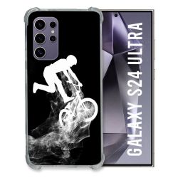 Coque Renforcée En Verre Trempé Pour Samsung Galaxy S24 Ultra Sport VTT Noir