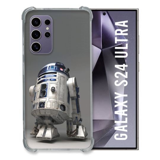 Coque Renforcée En Verre Trempé Pour Samsung Galaxy S24 Ultra Star Wars - R2D2
