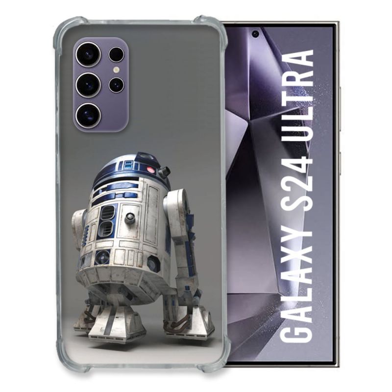 Coque Renforcée En Verre Trempé Pour Samsung Galaxy S24 Ultra Star Wars - R2D2