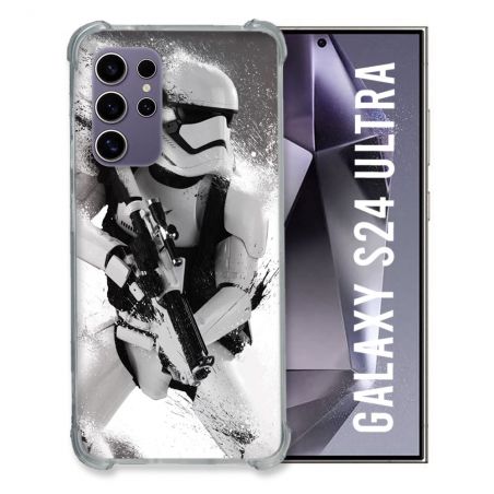 Coque Renforcée En Verre Trempé Pour Samsung Galaxy S24 Ultra Star Wars - Trooper