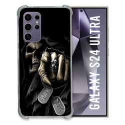 Coque Renforcée En Verre Trempé Pour Samsung Galaxy S24 Ultra Tete de Mort Your Next