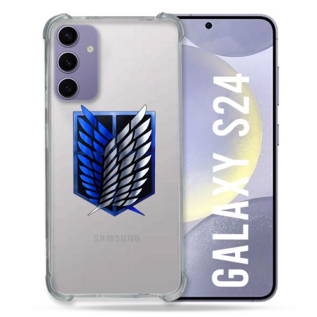 Coque Transparente Pour Samsung Galaxy S24 Attaque Titan Logo
