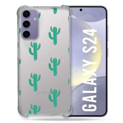 Coque Transparente Pour Samsung Galaxy S24 Cactus