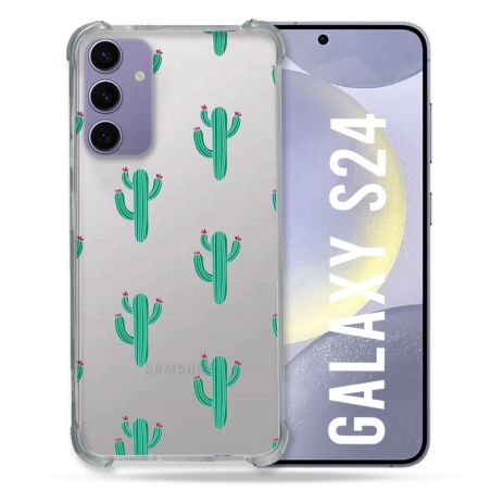 Coque Transparente Pour Samsung Galaxy S24 Cactus