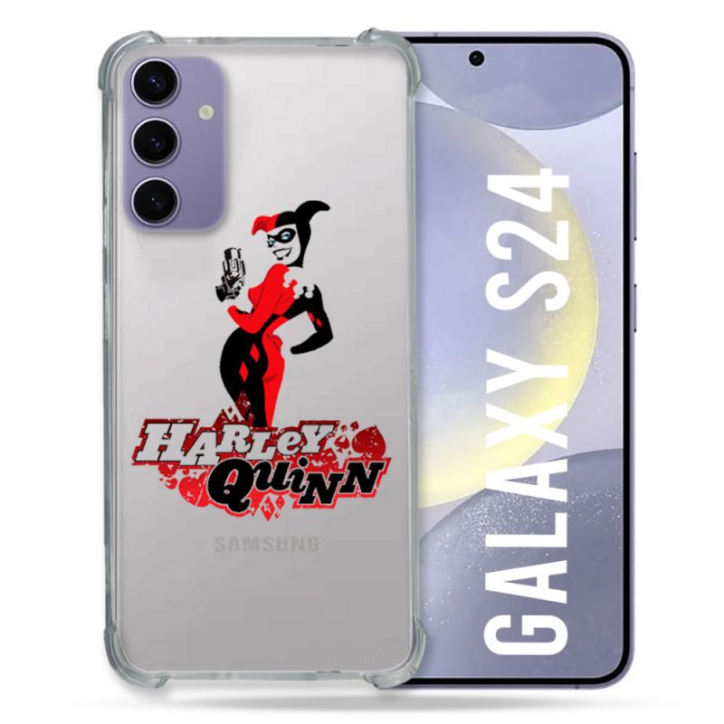 Coque Transparente Pour Samsung Galaxy S24 Harley Quinn
