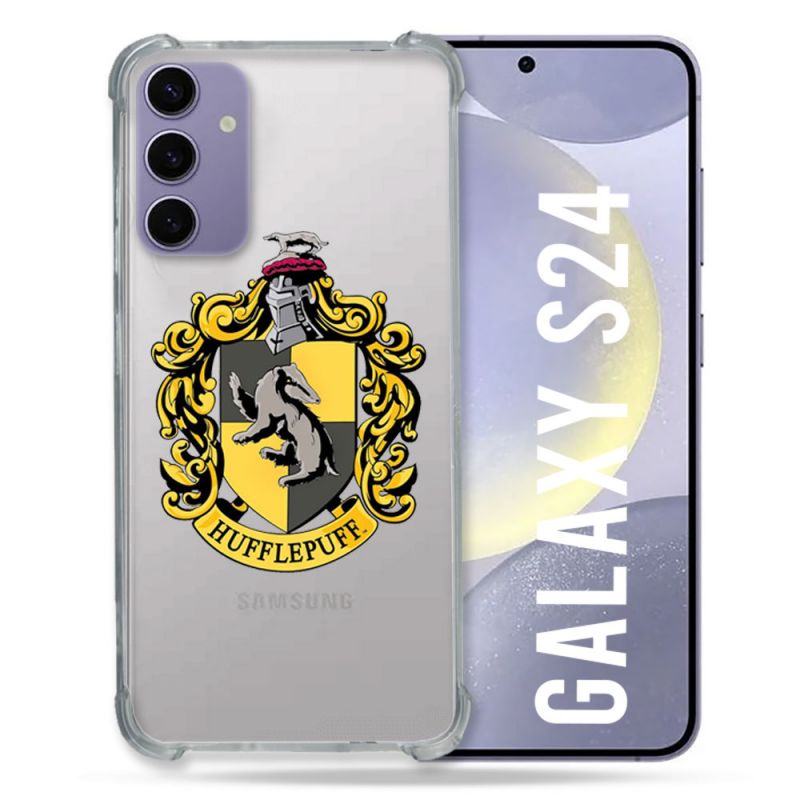 Coque Transparente Pour Samsung Galaxy S24 Harry Potter Hufflepuff