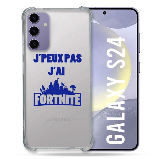 Coque Transparente Pour Samsung Galaxy S24 Jpeux pas jai Fortnite