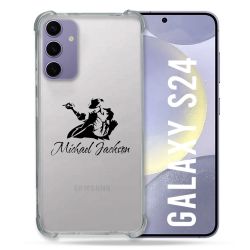 Coque Transparente Pour Samsung Galaxy S24 Michael Jackson